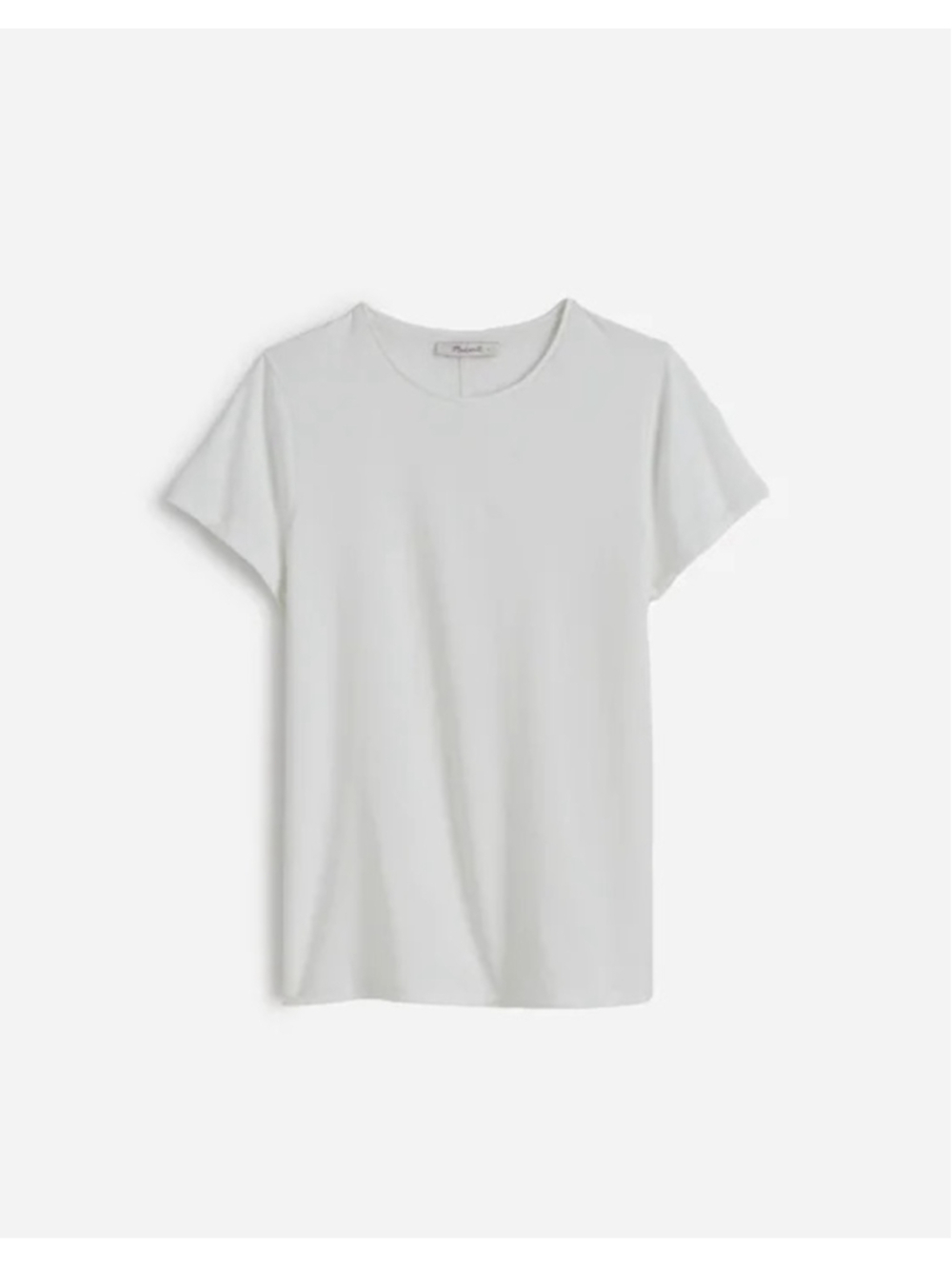 NWT Madewell Essential Slim Tee in Lightweight Cotton in white XXS